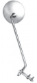 ART.111/H RETROVISORE  DX TONDO CROMATO ATTACCO CON PIASTRA   PER VESPA PX-PK completamente in metallo -asta sporgente 300mm